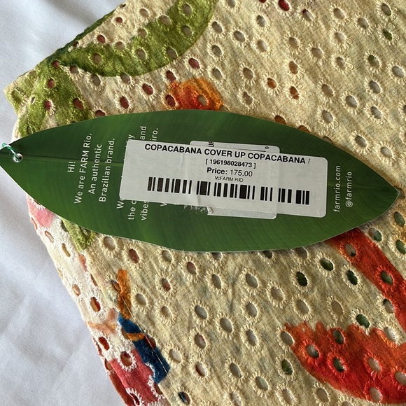Farm Rio Copacabana Tropical Eyelet Cover Up NWT - Picture 16 of 16
